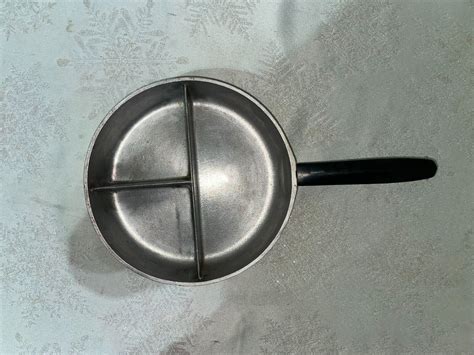 Club 3 Way Divided Hammered Aluminum 8" Frying Pan Vintage Partitioned ...
