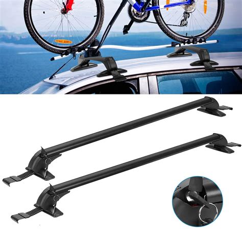 Buy Universal Roof Rack Cross Bars, 48" Aluminum Lockable Car Top ...