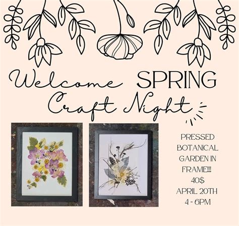 Pressed Botanical Framed Flower Arrangement Workshop! April 20th 4-6pm ...