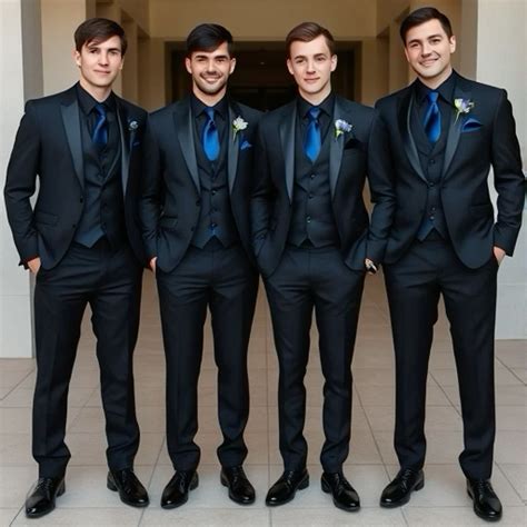 40 All Black Suits with Black, Blue, and Silver Ties ideas in 2025 ...
