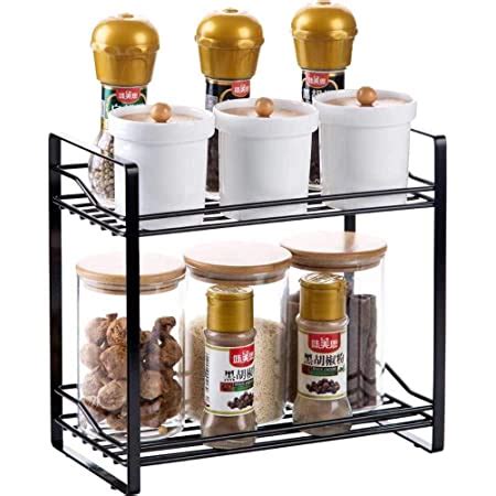 Buy Craftland Cast Iron 2 Tier Spice Rack, Medium, White Online at Low ...