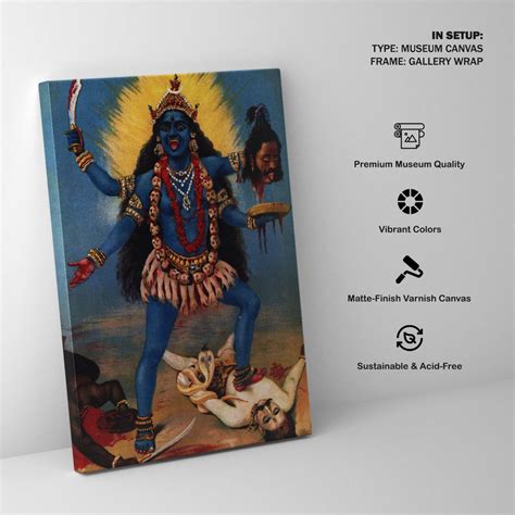 Maa Kali Painting Painting & Wall Art Print by Raja Ravi Varma ...
