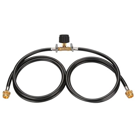 Buy WADEO Y Splitter CGA Propane Tank Converter Adapter Hose, 5 Feet 2 ...