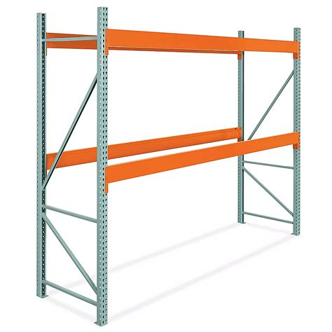 Two-Shelf Heavy-Duty Pallet Rack Starter Unit - 144 x 42 x 120" H-10510 ...