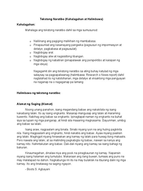 Image result for Narrative Text Template Tagalog