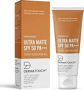 DERMATOUCH Undamage Ultra Matte Tinted Sunscreen SPF 50 PA+++ | Water ...