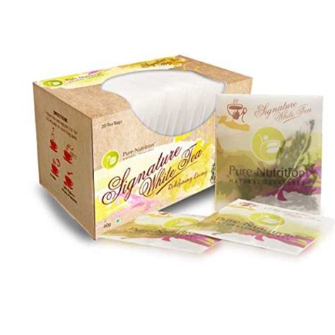 Pure Nutrition Signature White Tea (20 Tea Bags) Price in India, Specs ...