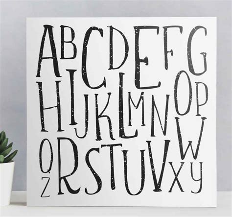 Alphabet letters Letter Canvas wall art - TenStickers