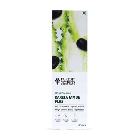 Buy FOREST SECRETS COLD PRESSED KARELA JAMUN PLUS JUICE 1000 ML Online ...