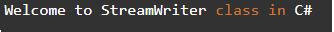Image result for How to Use StreamWriter C