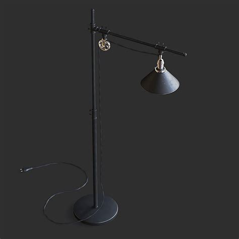 Industrial Style Floor Lamp - 3D Model by fusemesh