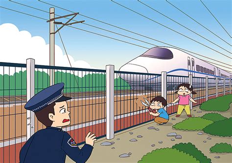 铁路安全推广漫画绘制|动漫|单幅漫画|饭小猪正版 - 原创作品 - 站酷 (ZCOOL)