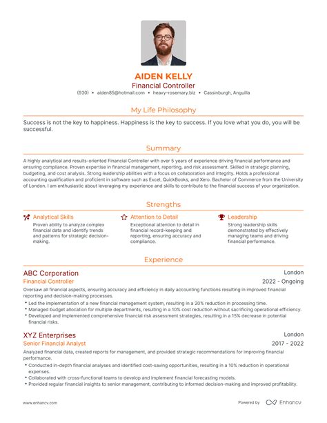 Image result for Controller Resume Examples