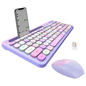 Amazon.in: Buy FOPETT Wireless Keyboard and Mouse Combo, 104 Keys Full ...