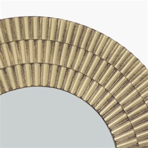 Buy CORVUS Stripes Round Wall Mirror from Home Centre at just INR 1199.0