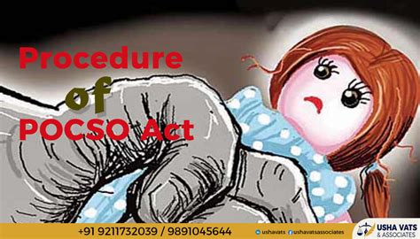 What is the Procedure of POSCO Act? - Usha Vats & Associates | Best ...