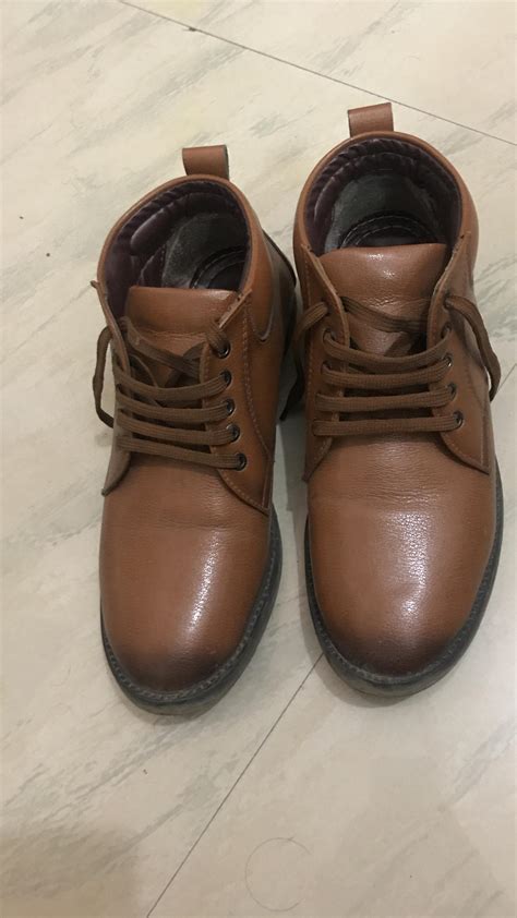 Buy MACTREE Men's Handcrafted Mid Top Formal Lace-Up Shoes -12805 (8 ...