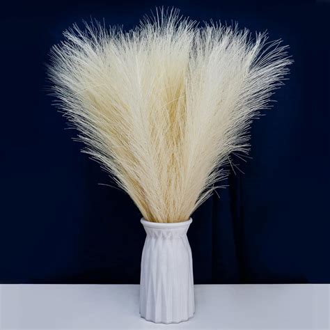 HJJNNN Artificial Mini Pampas Grass Decor, Fluffy Beige, India | Ubuy