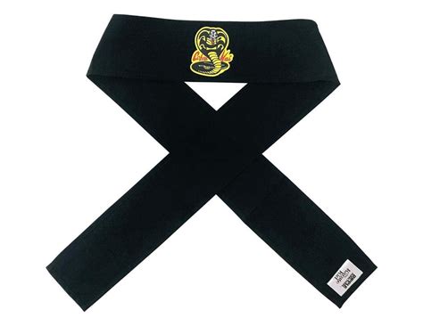 Ripple Junction Karate Kid Cobra Kai Tenugui Headband OS Black : Amazon ...