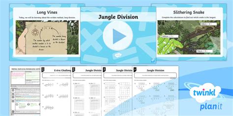 PlanIt Maths | Long Division Lesson Pack and Worksheets