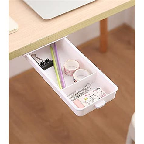 MEXFY Under Desk Drawer,Hidden Drawer Storage Box,Tray Mini Desk ...