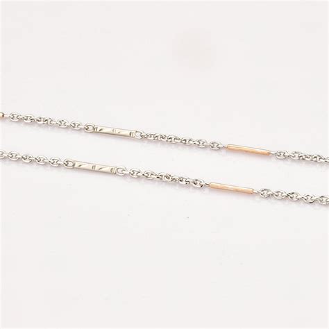 Platinum & Rose Gold Fusion Chain JL PT CH 811