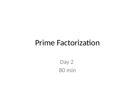 Prime Factorization Tutorial Lesson 的图像结果