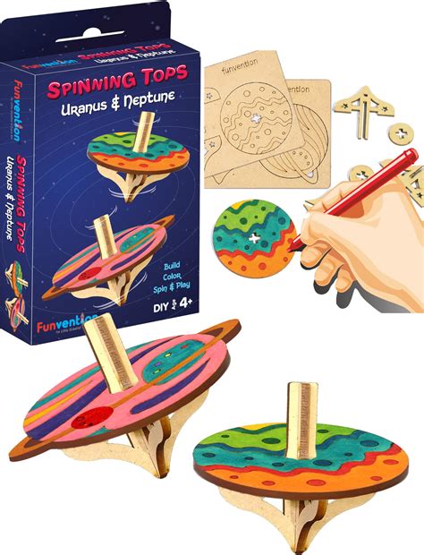 Buy Funvention DIY Spinning Top Kits (Solar System + Asteroid) - Set of ...