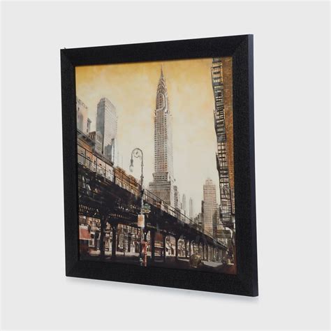 Buy Aura Urban Wood City View Picture Frame - 35x35cm from Home Centre ...