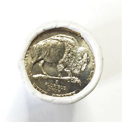 SEALED/UNOPENED 25 Coin Roll of 2005-D American Bison Commemorative ...