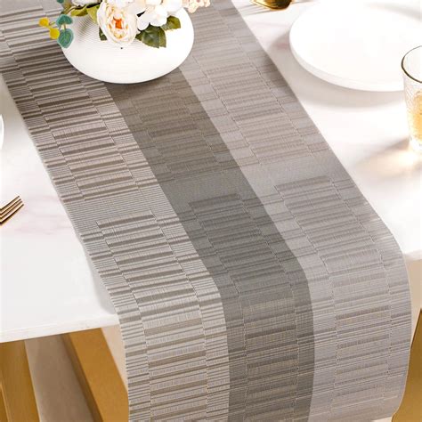 Grey Waterproof Dining Table Runner Online - Premium Table Runner ...