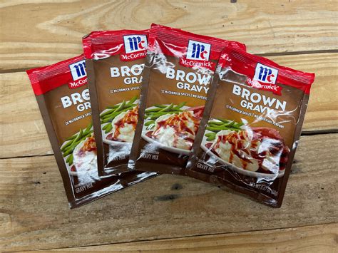 Lot - lot of four McCormick brown gravy packs