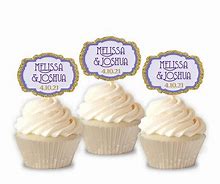 Image result for Wedding Cupcake Toppers