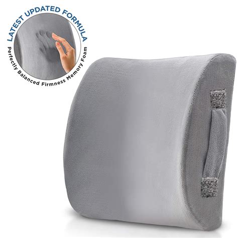 Lumbar Support Pillow seat Cushion Memory Foam Back Cushion for Lower ...