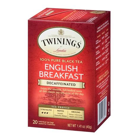 Twinings English Breakfast Decaffeinated Tea Bags 20s – Brits R U.S.