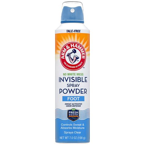 Amazon.com : Arm & Hammer Invisible Foot Powder Spray, Clear Talc-Free ...