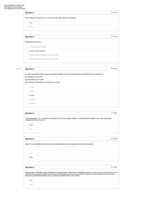 Midterm Exam Part 1 Hadi Sharifi - Score for this quiz: 18 out of 20 ...