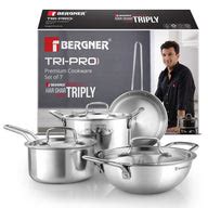 TriPro Tri-Ply Stainless Steel 7 Pcs Cookware Set