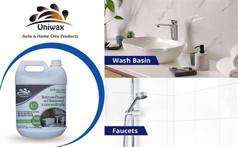 uniwax U1- Bathroom Cleaner Concentrate for tap, Tiles, Sink, Toilet ...