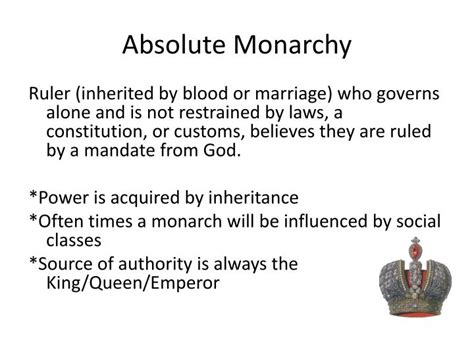 Image result for Absolute Monarchy