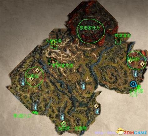 神界3：原罪 简易全主线任务通关指引地图标示攻略_3DM单机