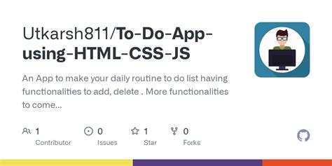 Image result for To Do App Using HTML/CSS JS