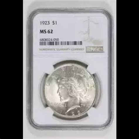 1923 Peace Silver Dollar NGC MS-62 - Lost Dutchman Rare Coins