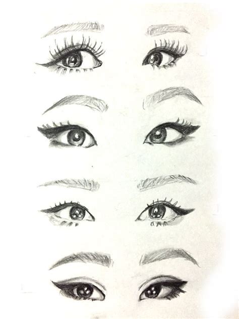 eyes drawing small