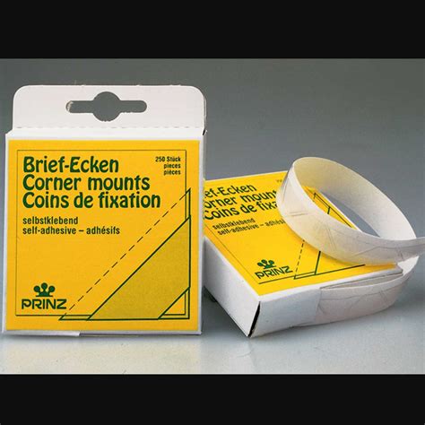 Prinz Self-Adhesive Transparent Corner Mounts Pack of 250pcs| Phil ...