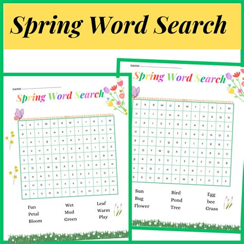 Spring Word Find 的图像结果