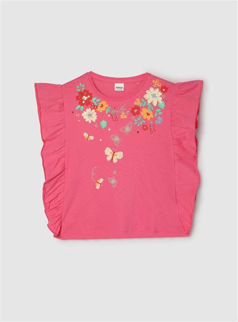 Buy Girls Floral Printed Top Online at just Rs. 399.0 - 1000013254332 ...