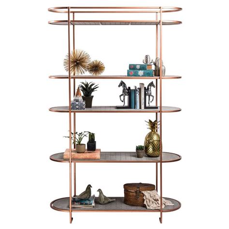 Buy Living With Elan Interlude Oval Storage Rack - Copper Finish Online