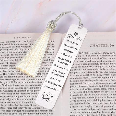 Buy Inspirational Bible Verse Bookmark with Tassel Christian Gifts for ...