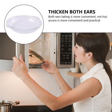 1 Pc Pie Pan Glass Pie Plate Heat-resistant Transp... – Grandado